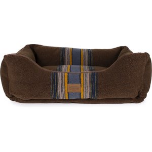 Pendleton Vintage Camp Kuddler Bolster Dog Bed with Removable Cover, High Ridge, Large