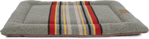 Pendleton Vintage Camp Comfort Cushion Pillow Dog Bed, Heather Green, Large slide 1 of 8