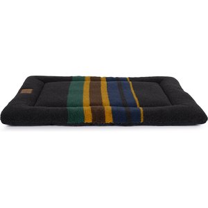 Pendleton Vintage Camp Comfort Cushion Pillow Dog Bed, Oxford Black, Small