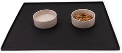 Litterbox.com Large Pet Food Mat, Black