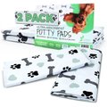 Green Lifestyle Printed Reusable Cat & Dog Pee Pads, Blue & White, 41 x 41-in, 2 count