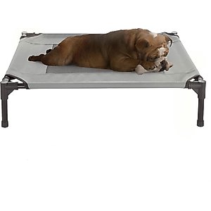 Pet Adobe Cot-Style Elevated Pet Bed, Gray, 30-in