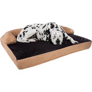 Pet Adobe Orthopedic Foam Covered Dog Bed, Brown, 35.5-in