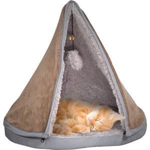 Pet Adobe Sleep & Play Teepee Top Covered Cat Bed