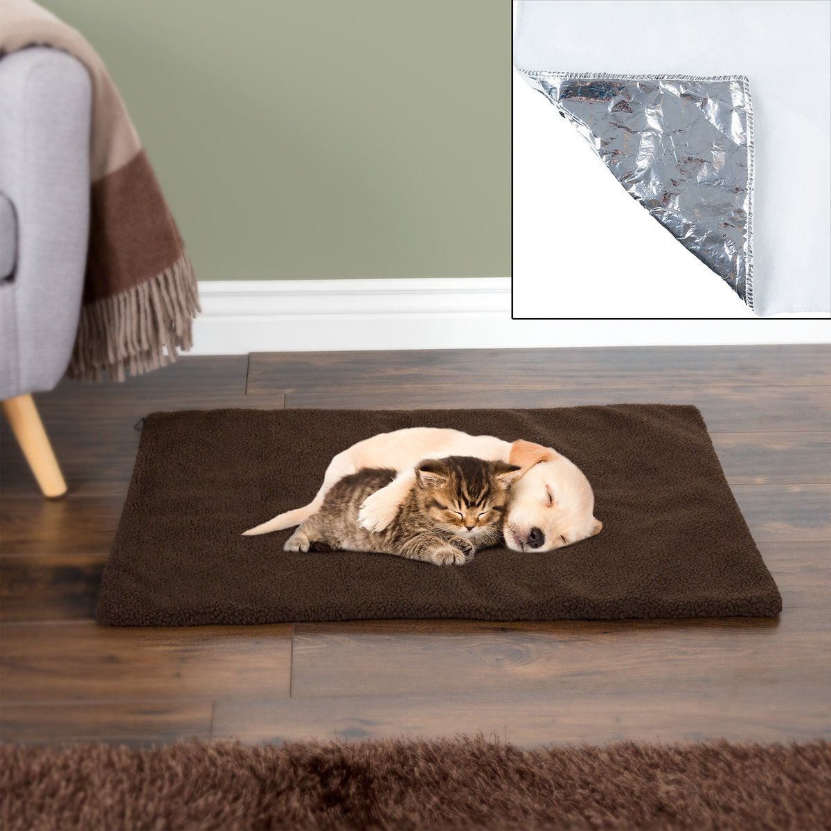 Pet Adobe Self-Warming Dog Crate Mat