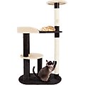 Pet Adobe 4-Tier Sisal 42-in Cat Tree, Black