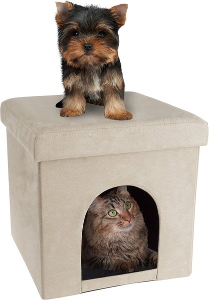 Pet Adobe Ottoman Dog & Cat House, Tan slide 1 of 6