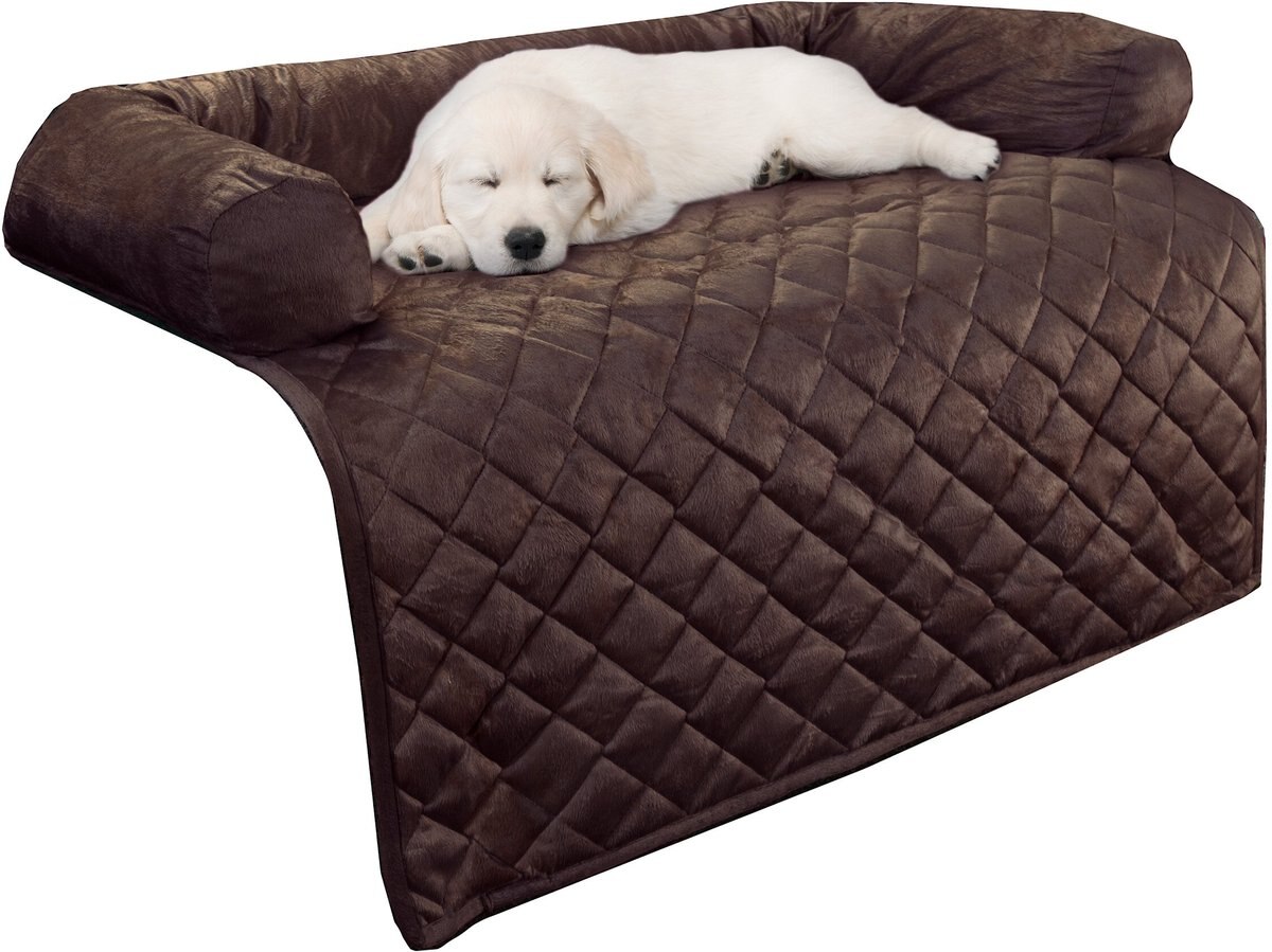 PET ADOBE Furniture Protector & Bolster, Large, Dark Brown