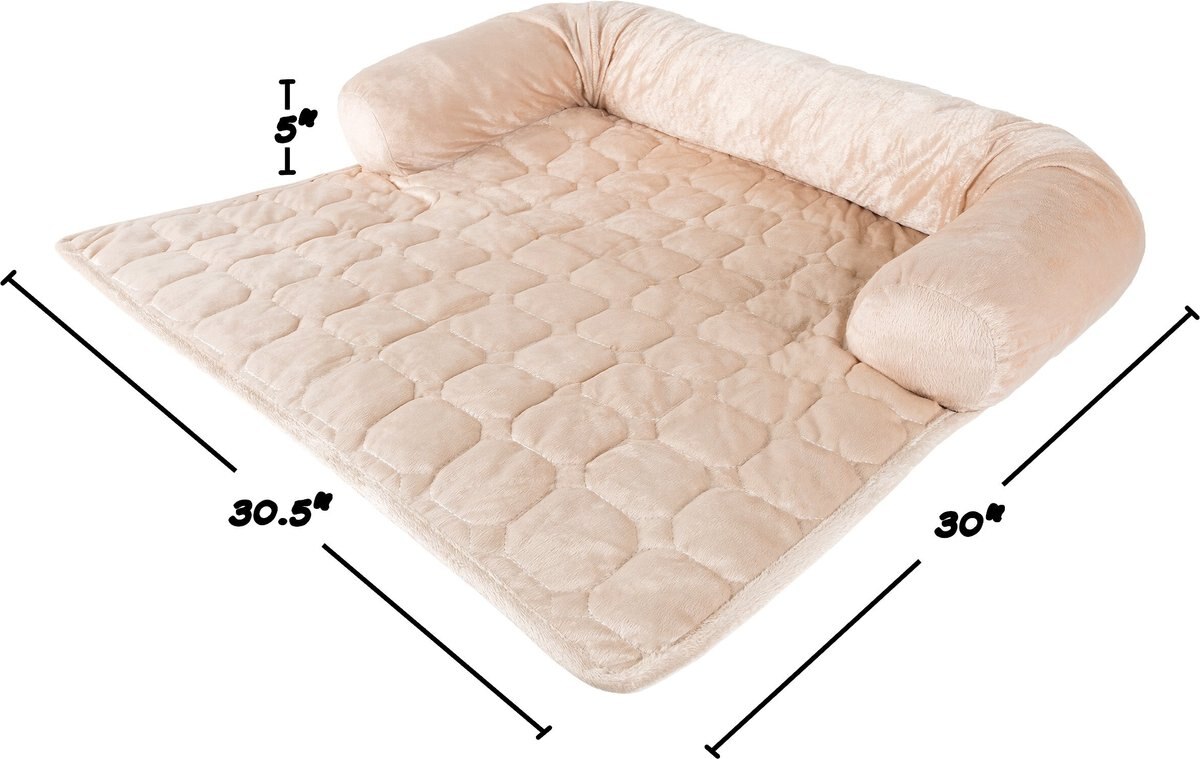 PET ADOBE Furniture Protector & Bolster, Small, Beige