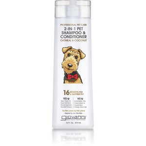 Giovanni Professional Oatmeal & Coconut 2-in-1 Dog Shampoo & Conditioner, 16-oz bottle