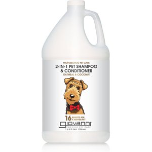 Giovanni Professional Oatmeal & Coconut 2-in-1 Dog Shampoo & Conditioner, 1-gal bottle