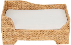 Teamson Pets Seagrass Weaving Cat Bed, Medium, Tan