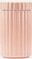 Waggo Ripple Ceramic Dog Treat Jar, Rose