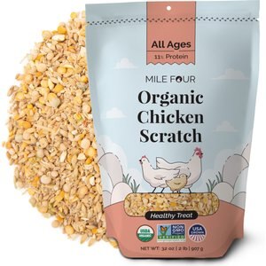 Mile Four Organic 11% Protein Scratch Chicken & Duck Treat, 2-lb bag