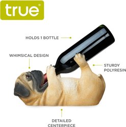 True Pug Wine Bottle Holder, Brown slide 2 of 6