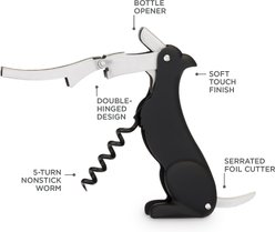 TrueZoo Buddy the Bordeaux Collie Dog Corkscrew, Black slide 2 of 9
