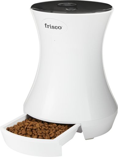 Frisco Automatic Cat & Dog Feeder, White, 13.5 Cup