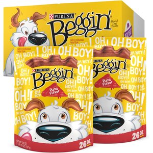 Beggin' Pizza Flavor with Real Bacon Dog Jerky Treat, 26-oz pouch, case of 2