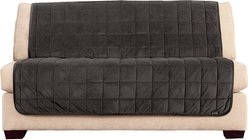 Sure Fit Comfort Armless Loveseat Furniture Cover, Dark Gray