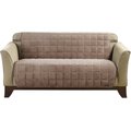Sure Fit Comfort Armless Loveseat Furniture Cover, Sable