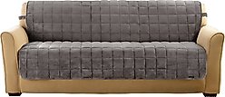 Sure Fit Comfort Armless Sofa Furniture Cover, Dark Gray
