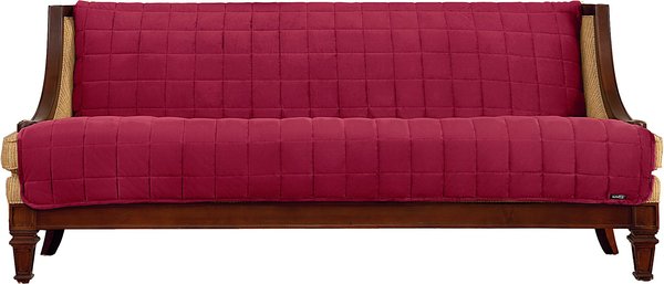 Sure Fit Comfort Armless Sofa Furniture Cover, Burgundy slide 1 of 4
