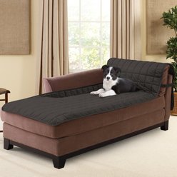 Sure Fit Comfort Armless Chaise Furniture Cover, Dark Gray slide 2 of 3