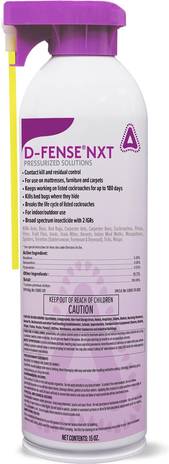 CSI D-Fense Nxt Farm Animal Insecticide Aerosol, 15-oz bottle ...