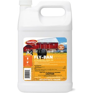Martin's Fly-Ban Synergized Pour-On Farm Animal Insecticide, Gallon