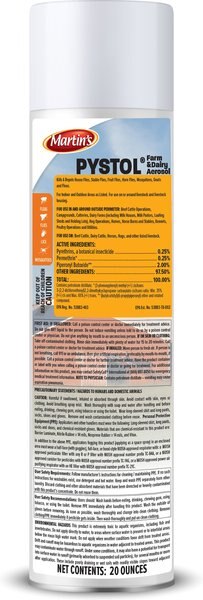 Martin's Stryker Farm & Dairy Farm Animal Insecticide Aerosol, 20-fl oz bottle