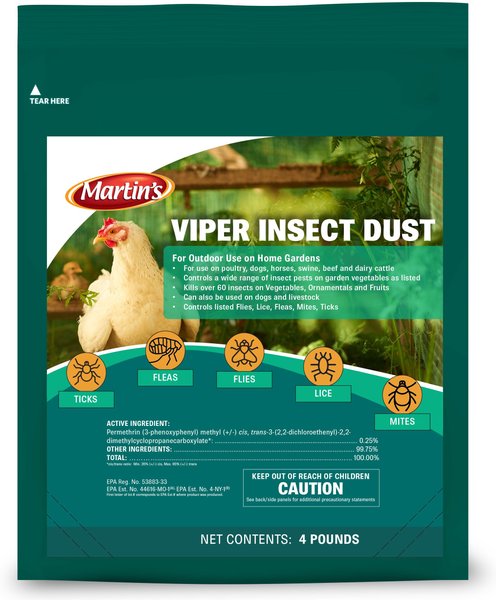Martin's Viper Home & Garden Farm Animal Insect Dust, 4-lb bag slide 1 of 1