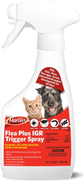Martin's Flea Plus IGR Trigger Cat & Dog Spray, 16-oz bottle slide 1 of 1