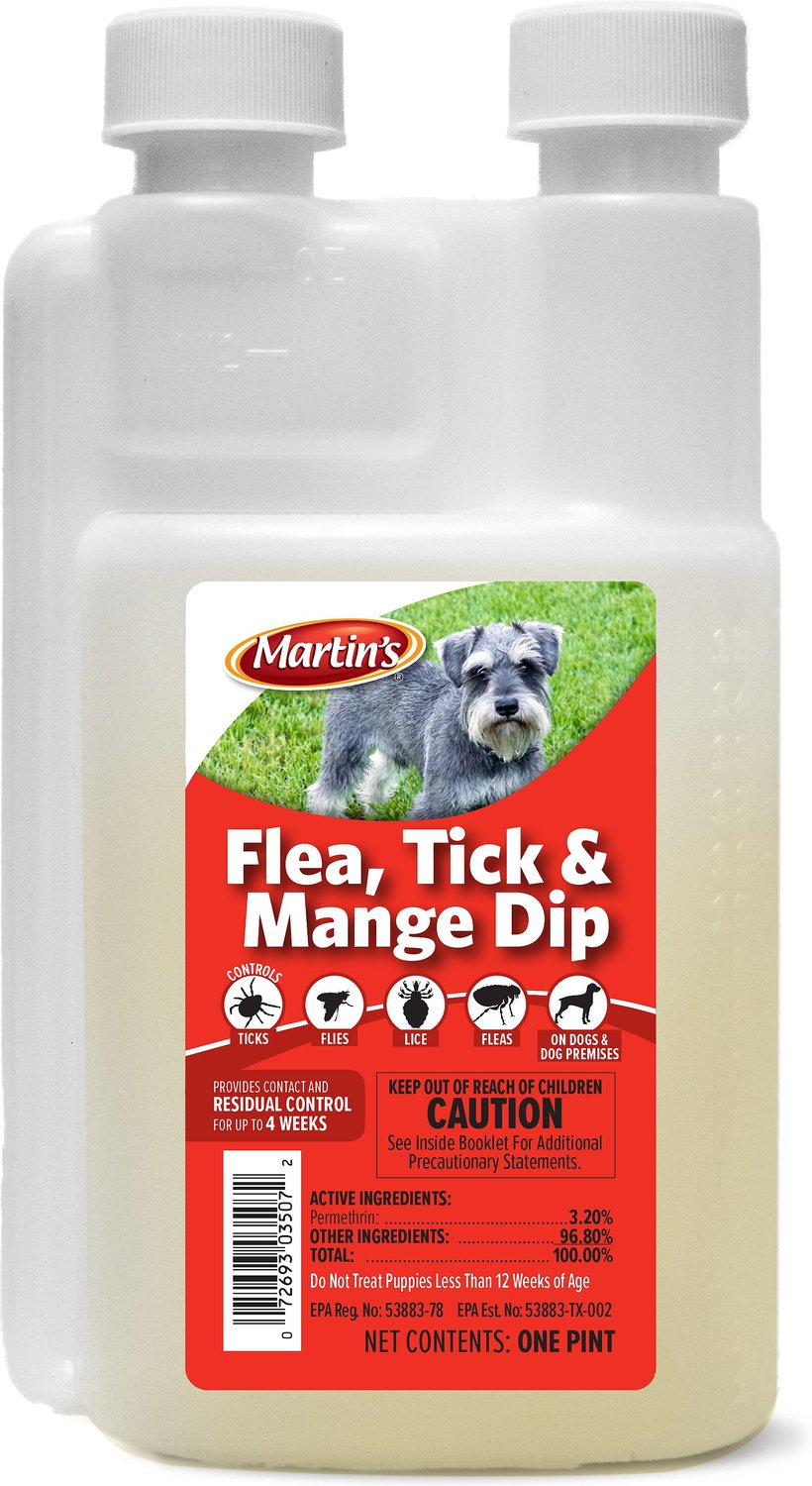 MARTIN'S Flea, Tick & Mange Dip Dog Insecticide Concentrate, Pint