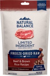 Natural Balance Limited Ingredient Freeze-Dried Beef & Brown Rice Recipe Dry Dog Food, 13-oz bag