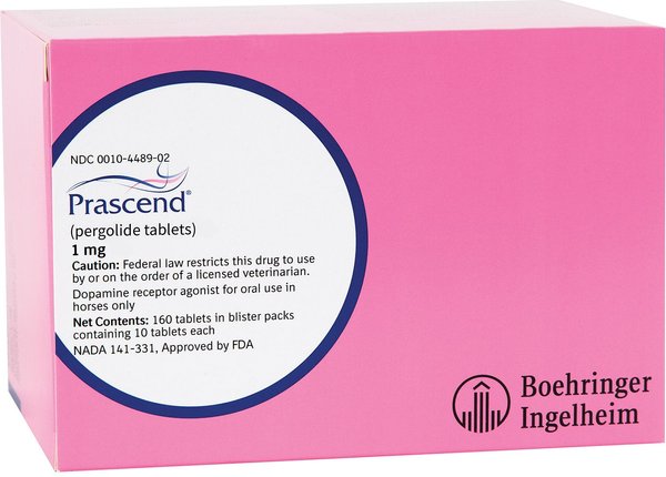Prascend (Pergolide) Tablets for Horses, 60 tablets, 1 mg slide 1 of 7