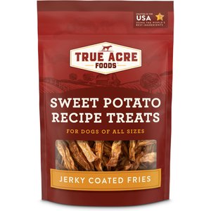 True Acre Foods Sweet Potato Recipe Treats with Jerky Coating, 5oz bag