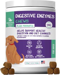 Swaggy Tails Digestive Enzyme Dog Supplement, 90 count slide 1 of 8