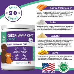Swaggy Tails Omega Skin & Support Dog & Cat Supplement, 90 count slide 2 of 8