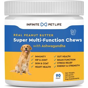 Infinite Pet Life Super Multi-Function Chews Supplement for Dogs, 90 count