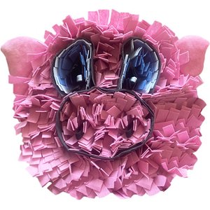 Piggy Poo and Crew Custom Pig Face Rooting Snuffle Pig Mat, 18 x 20-in
