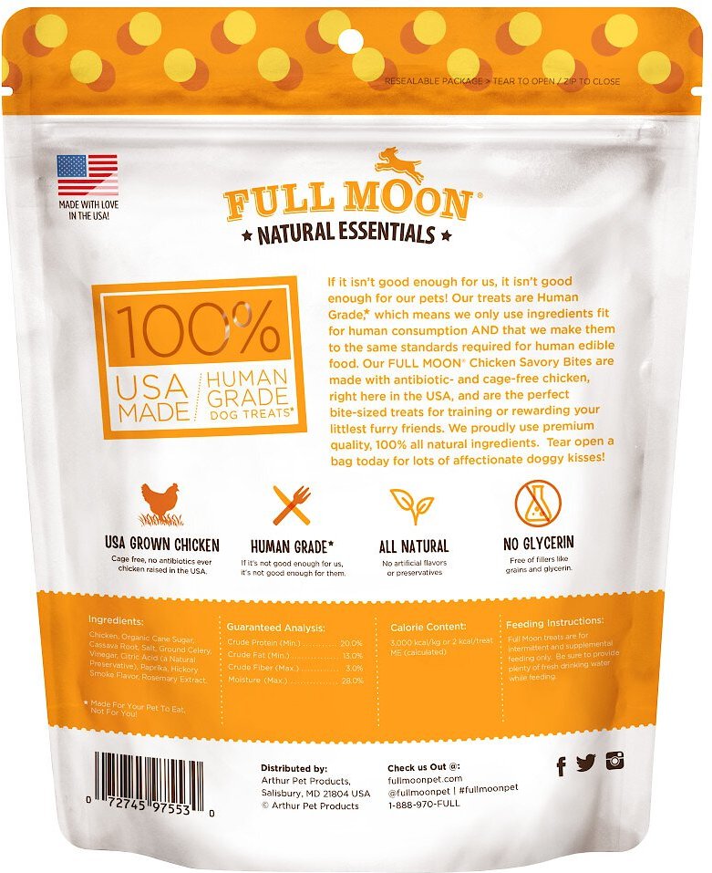 Full moon hotsell organic dog treats