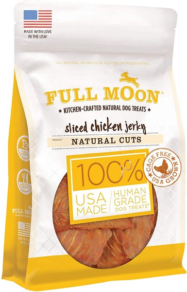Full Moon Natural Cuts Sliced Chicken Jerky Human-Grade Dog Treats, 12-oz bag slide 1 of 6