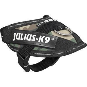 Julius-K9 IDC Powerharness Nylon Reflective No Pull Dog Harness, Green, Baby 1: 11.5 to 14-in chest