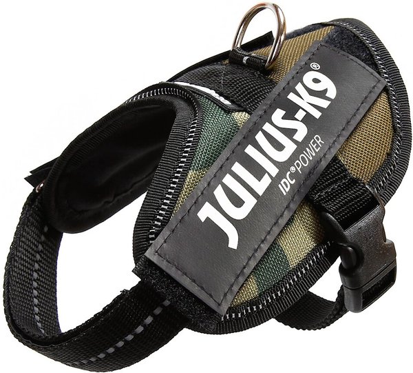 Julius-K9 IDC Powerharness Nylon Reflective No Pull Dog Harness, Green, Baby 2: 13 to 17.5-in chest slide 1 of 1