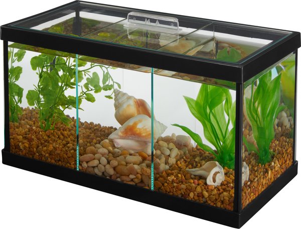 Frisco 3 Betta Aquarium with Divider/Top, 1.7-gal slide 1 of 5