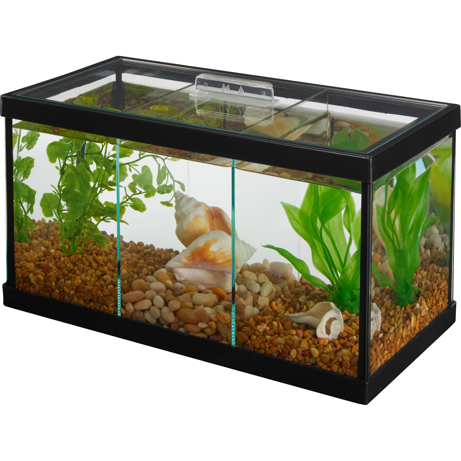 Grey Minimalist Rectangular Eco Aquarium Tank