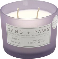 Sand + Paws Heart/Paw French Lavender Scented Candle, 12-oz jar slide 2 of 3
