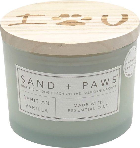 Sand + Paws I Paw You Tahitian Vanilla Scented Candle, 12-oz jar slide 1 of 3
