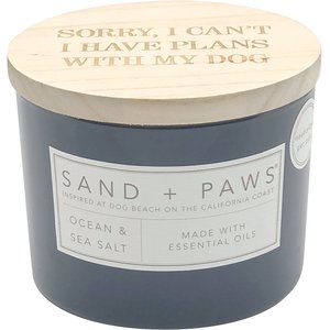 Sand + Paws Sorry I can't Ocean Sea Salt Scented Candle, 12-oz jar