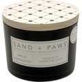 Sand + Paws Multi Paws Vanilla Sandalwood Scented Candle, 12-oz jar
